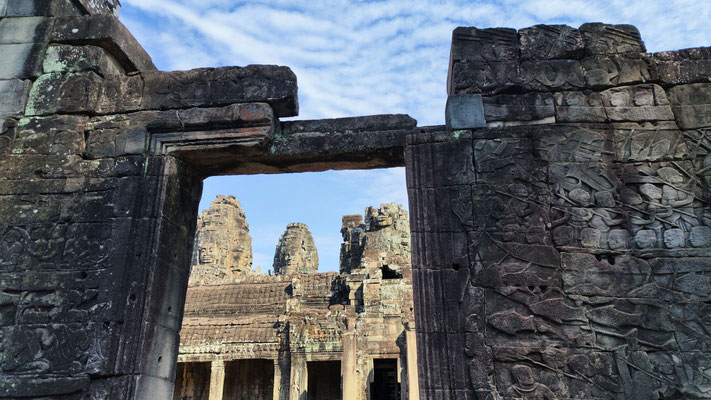 Angkor Thom mit seinem Bayon Tempel...
