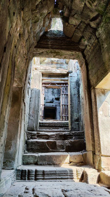 Angkor Thom mit seinem Bayon Tempel...