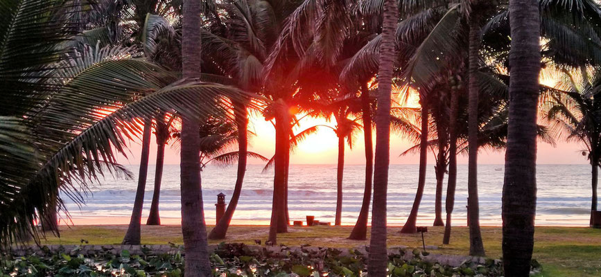 Sonnenaufgang im Pandanus Resort