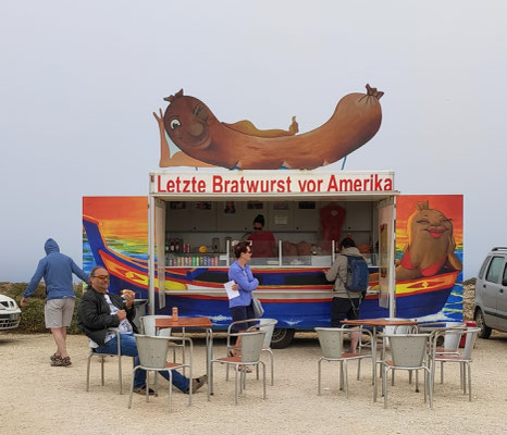 Letzte Bratwurst vor Amerika