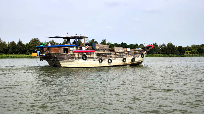 auf dem Mekong