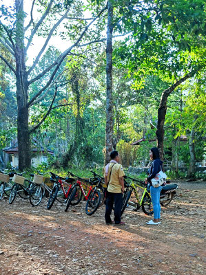 eine Fahrradtour nach Angkor Thom...