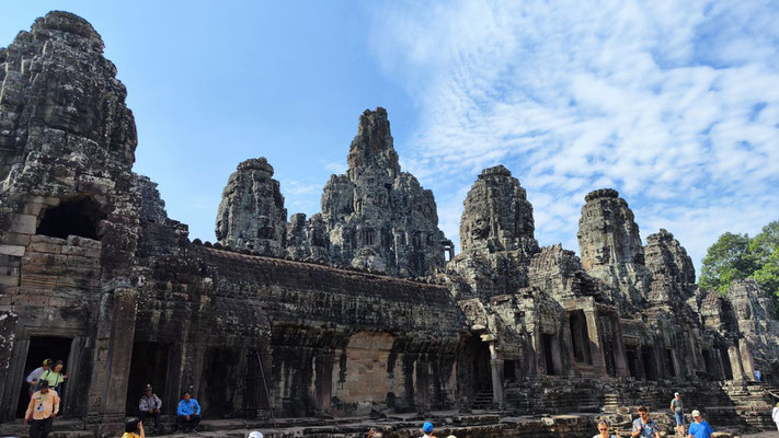 Angkor Thom mit seinem Bayon Tempel...