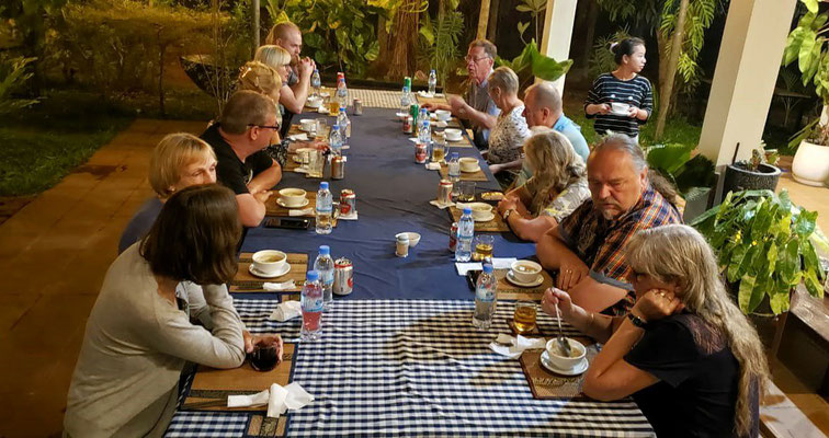 Dinner bei einer lokalen Familie bei Siem Reap