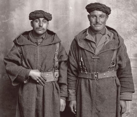 Goumiers en 1945 au Val d'Ajol dans les Vosges, source Image Est