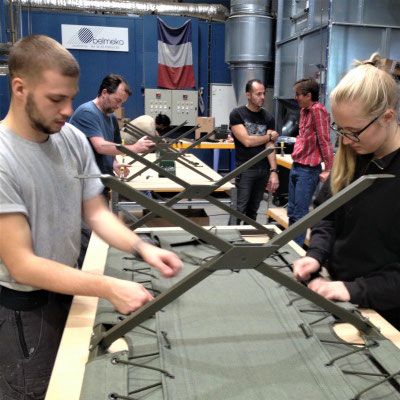 Le montage de la toile