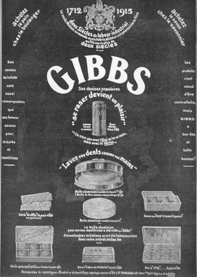 Publicité de 1915