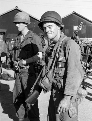 Soldats US en Corée, juillet 1950. Photo Life magazine