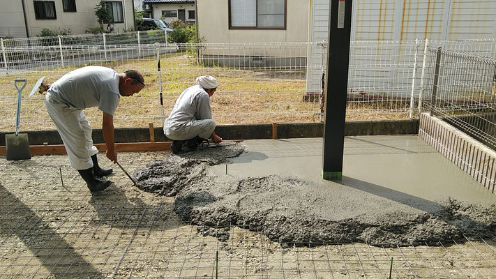 伊達郡　桑折町　土間コンクリート