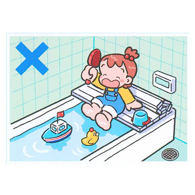 フレーベル館「キンダーブック3 あんぜんコーナーおしえてキッキ！」5月号　　中面イラスト