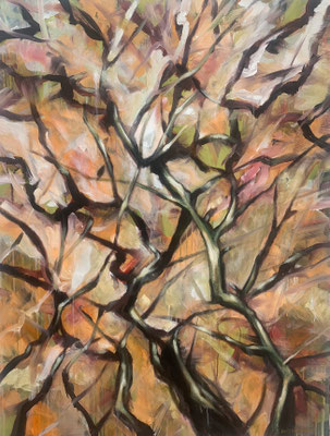 Alter Holunder, Acryl, 95x125, 2024