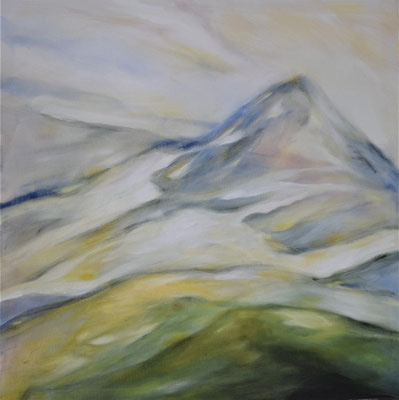 Goodbye Snow, 70x70, Acryl 2023