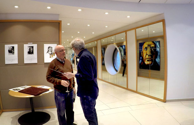 Acrylbilder des Künstlers Bernd Lehmann in der Deutschen Bank