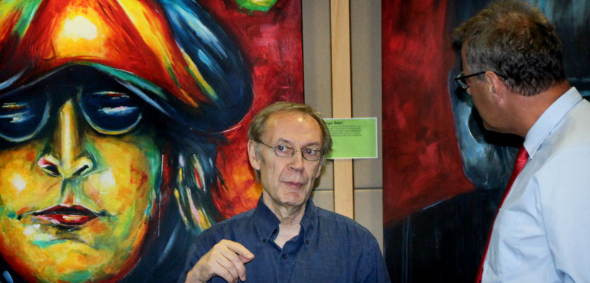 Acrylbilder des Künstlers Bernd Lehmann in der Deutschen Bank
