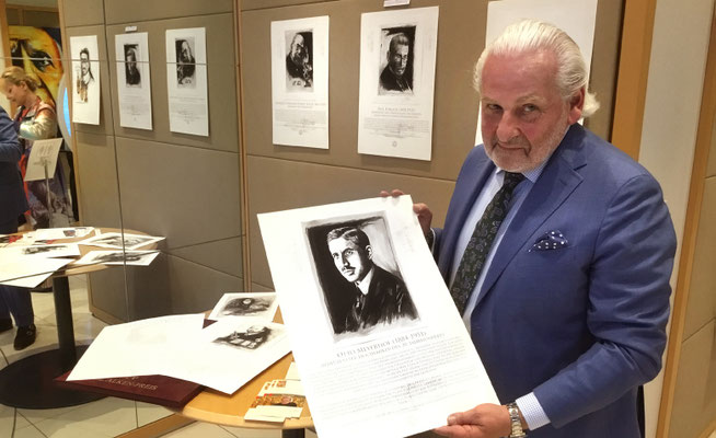 Acrylbilder des Künstlers Bernd Lehmann in der Deutschen Bank