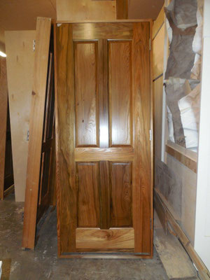 Custom Sinker Cypress Interior Door 2 of 3 - Natural Finish