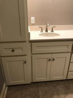 Cabinets, Recessed panels, painted