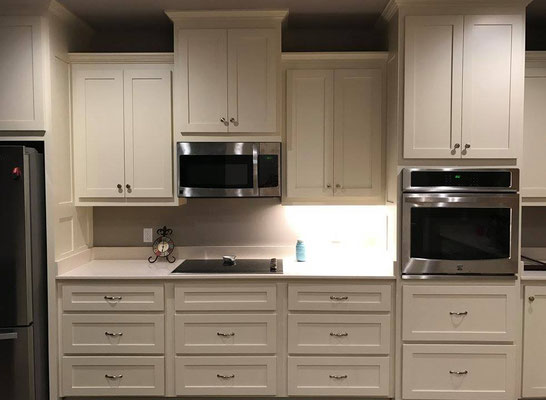  Cabinets, Recessed panels, painted
