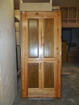 Custom Sinker Cypress Interior Door 3 of 3 - Natural Finish