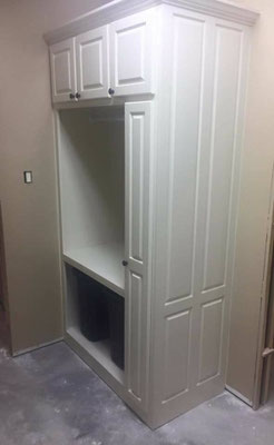  The bathrooms & laundry were painted and then a lacquer finish applied. 