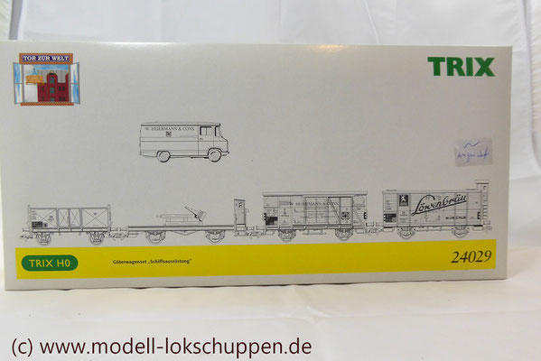 Trix 24029 H0 Güterwagen-Set "Schiffsausrüstung"/ "Tor zur Welt"   2