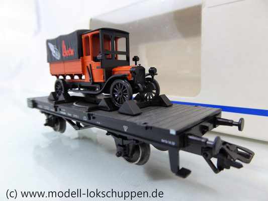 Märklin 46841 Flachwagen der DRG mit BERU SAG LKW aus Guß Limitiertes Sondermodell