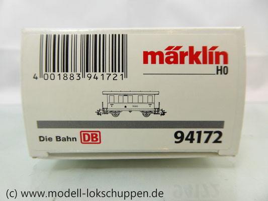 Märklin 94172 Nebenbahn Personenwagen der K.P.E.V  Ep.1 Limitiertes Sondermodell