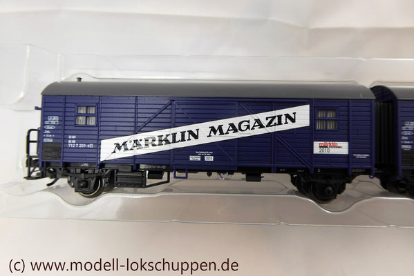 Märklin 48510 Märklin Magazin Jahreswagen 2010 "Leig -Einheit"- Wagenpaar