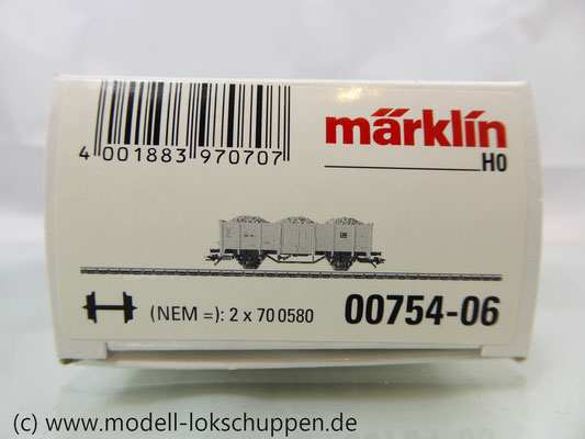 Märklin 4431 aus Packung 00754 / offener Steinkohlegüterwagen