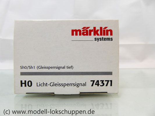 Märklin 74371 Licht-Gleissperrsignal f. Stellpult 72751