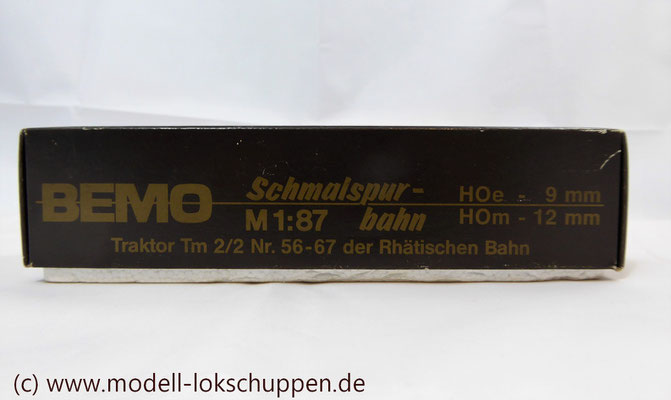 Diesel Traktor - Tm 2/2 - Loknr. 62 - SRhB - H0m / Bemo 1273 122