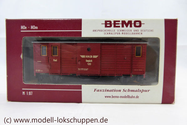 Bemo 3001 930  Post- / Gepäckwagen NKB 120 H0m 