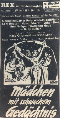 Filmwerbung, Inserat