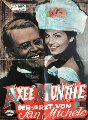 Filmprogrammheft, Axel Munthe - Der Arzt von San Michele, u.a. mit Heinz Erhardt