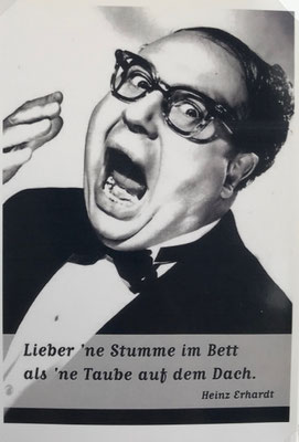 Postkarte mit Spruch von Heinz Erhardt