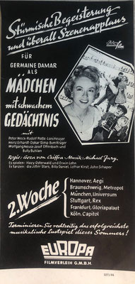 Filmwerbung, Inserat