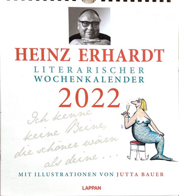 Heinz Erhardt - literarischer Wochenkalender 2022, Jutta Bauer