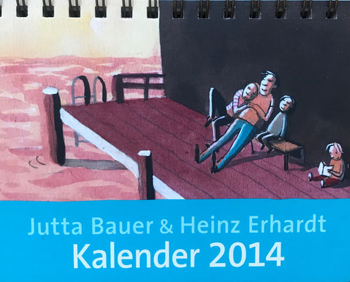 Jutta Bauer & Heinz Erhardt, Kalender 2014