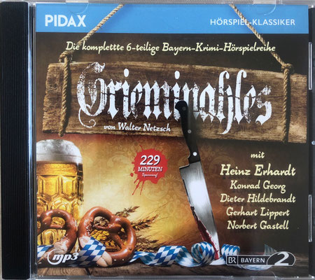 Grieminahles, Die komplette 6-teilige Bayern-Krimi-Hörspielreihe, u.a. mit Heinz Erhardt
