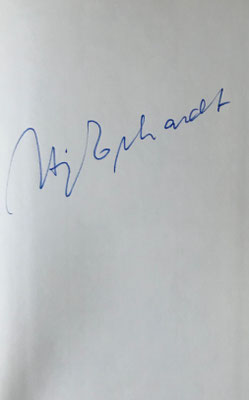 Heinz Erhardt, original signierte Buchseite