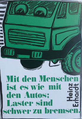 Postkarte mit Spruch von Heinz Erhardt