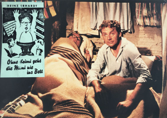Heinz Erhardt, Ohne Krimi geht die Mimi nie ins Bett, original Kino-Aushangfoto (Wiederaufführung)