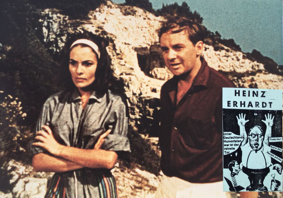 Heinz Erhardt, Ohne Krimi geht die Mimi nie ins Bett, original Kino-Aushangfoto (Wiederaufführung)