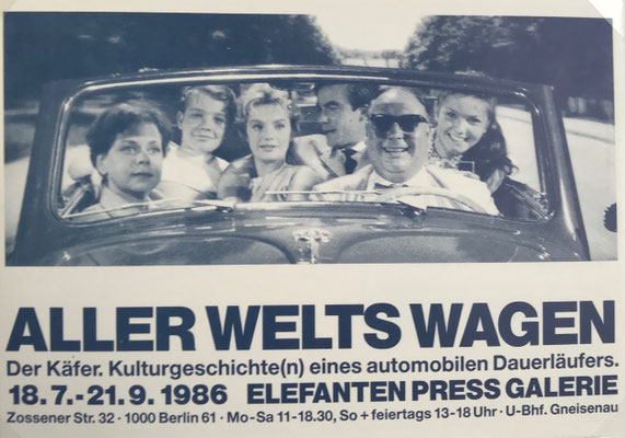 Postkarte "Aller Welts Wagen" mit Motiv aus "Natürlich die Autofahrer" mit Heinz Erhardt