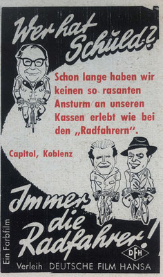 Filmwerbung, Inserat