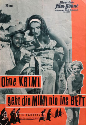 Heinz Erhardt, Ohne Krimi geht die Mimi nie ins Bett, org. Kino-Programmheft