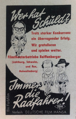 Filmwerbung, Inserat