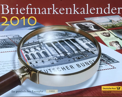 Briefmarkenkalender 2010, Deutsche Post