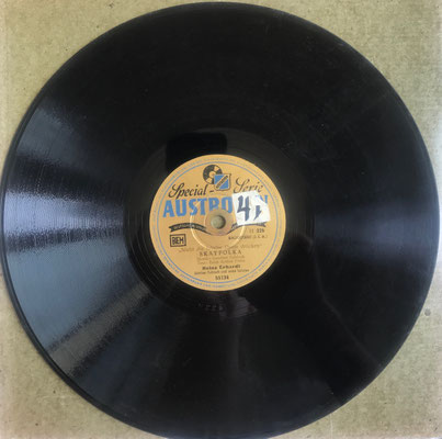 Heinz Erhardt, Austroton Schellackplatte "Skatpolka", rückseitig "Nicht die falsche Damen drücken"