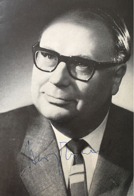 Heinz Erhardt, signiertes Theaterprogramm